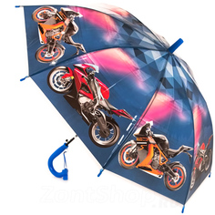Зонт детский Мотоциклы, со свистком No Brand