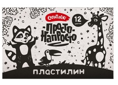 Пластилин Creativiki Просто-Напросто 12цв. У236277