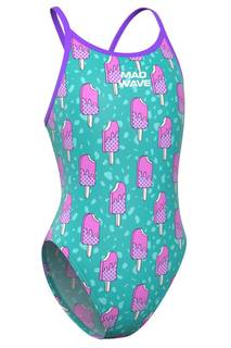 Юниорский купальник спортивный Flare Junior C2 Пурпурный,XXL Mad Wave