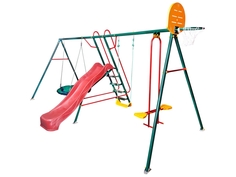 Игровой уличный комплект OLSA Солнышко-6 c660, 439х238х212 cм горка, качели, гнездо Ольса