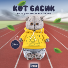 Мягкая игрушка Budi Basa Кот Басик в спортивном костюме 25см BB97498