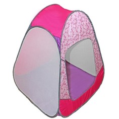 Палатка детская игровая «Радужный домик» 80x55x40 см, принт «Цветы на розовом» Belon