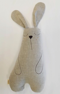 Мягкая игрушка Саваня подушка сплюшка кролик Зайка из льна