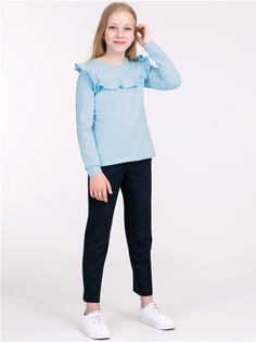 Лонгслив детский Апрель 407804Д2, светло-голубой109, 128
