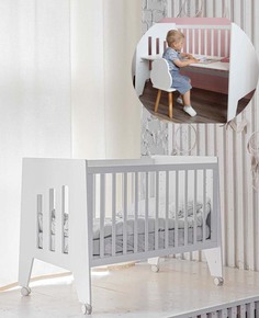 Кровать-стол для новорожденных ANTEMI 120х60 см белый, белый НиК 6