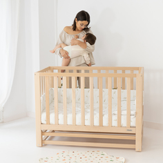 Детская кроватка-маятник 120х60 Micuna Annie Balance natural wax