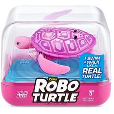 Интерактивная игрушка ZURU RoboAlive Robo Turtle плавающая черепаха розовая