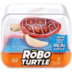 Интерактивная игрушка ZURU RoboAlive Robo Turtle плавающая черепаха оранжевая