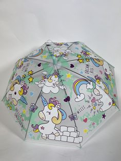 Зонт-полуавтомат детский мятный Rain Proof