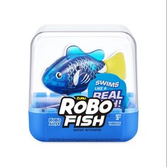 Интерактивная игрушка ZURU RoboAlive Robo Fish плавающая рыбка темно-синяя