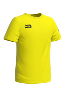 Футболка детская Mad Wave MW T-shirt Stretch Junior, желтый, 146