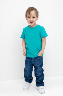 Футболка детская CROCKID TR 588, зеленый водопад, 116