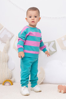 Брюки детские CROCKID М 3310-3Y, бирюзовый, 68