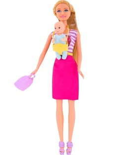 Кукла Bigga с пупсом и аксессуарами 16 предметов