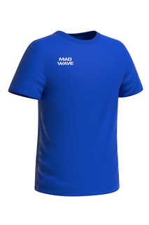 Футболка детская Mad Wave MW T-shirt Stretch Junior, синий, 158