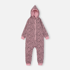 Комбинезон детский КотМарКот LEOPARDIC с капюшоном, розовый, 86