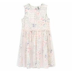 Платье для девочки Crockid Летний сад светлый жемчуг р 134