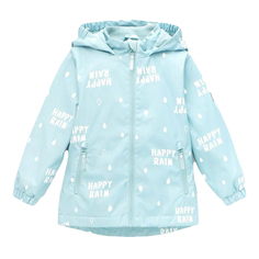 Куртка-ветровка для девочки Crockid голубая р 98-104