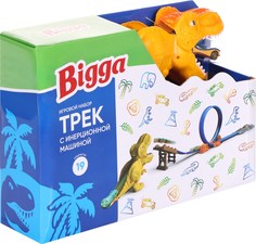 Игровой набор Bigga трек с инерционной машиной 16 предметов в ассортименте