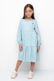 Платье детское CROCKID М 3467-1, голубой, арбуз, 104
