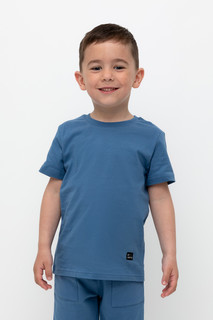 Футболка детская CROCKID TR 588, синяя волна, 110