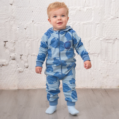 Комбинезон детский КотМарКот MISHKA, голубой, 80