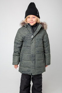 Куртка детская CROCKID 2B JKT 039.3, оливково-серый, карандашные линии, 116