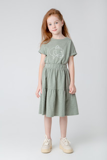 Юбка детская CROCKID М 3608, зеленый чай к371, 116