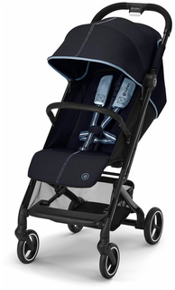 Коляска прогулочная, Cybex Beezy 2023 Ocean Blue с бампером и дождевиком