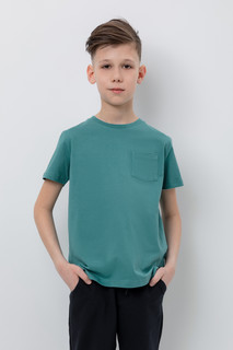 Футболка детская CROCKID TR 588, холодный изумруд, 152