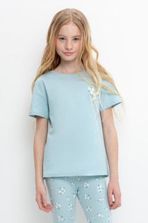 Футболка детская CROCKID М 2665-3, голубой, 128