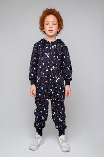Комбинезон детский CROCKID М 2687, черный, арт брызги к350, 122