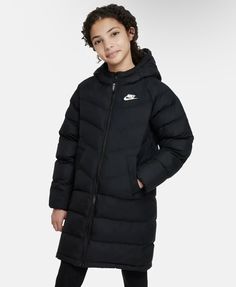 Куртка Nike для мальчика, чёрная, размер S, DX1268-010