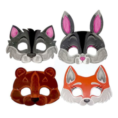 Маска детская новогодняя NN Животные в ассортименте (модель по наличию)