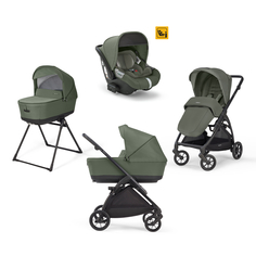 Коляска 3 в 1 i-Size Inglesina Electa с подставкой под люльку Standup, Tribeca Green