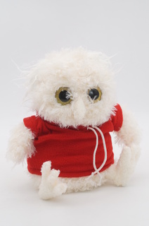 Мягкая игрушка Unaky Soft Toy Сова светлая в красной толстовке 08184A24-16 белый