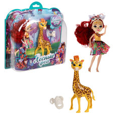 Кукла 1toy Лесные Феи 16 см с жирафом