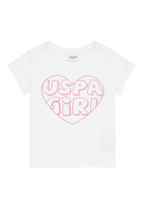 Футболка детская US Polo Assn G084SZ0110CROW, белый, 98