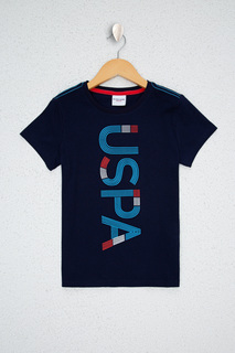 Футболка детская US Polo Assn G083SZ0110SUAREKIDS, темно-синий, 128