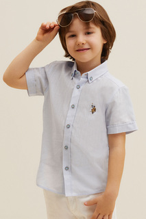 Рубашка детская US Polo Assn G083SZ0040ELFYKIDS023Y, светло-голубой, 146