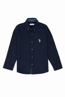 Рубашка детская US Polo Assn G083SZ0040SANSOKIDS, темно-синий, 110