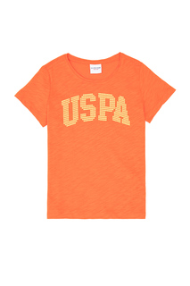 Футболка детская US Polo Assn G084SZ0110KEAN, оранжевый, 98