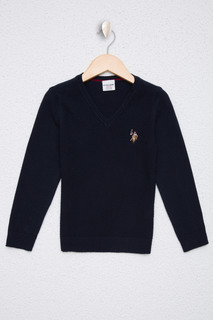 Джемпер детский US Polo Assn G083SZ0TK0TCDUNIVKIDS, темно-синий, 104
