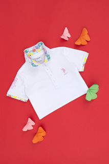 Поло детское US Polo Assn G084SZ0110SD01, белый, 134