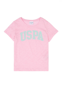 Футболка детская US Polo Assn G084SZ0110KEAN, светло-розовый, 104