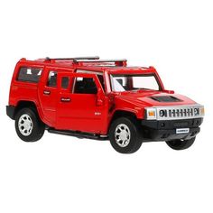 Машинка металлическая ТехноПарк Hummer H2 12см красная HUM2-12-RD