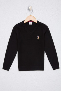 Джемпер детский US Polo Assn G083SZ0TK0TCDUNIVKIDS, черный, 110