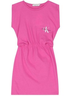 Платье детское Calvin Klein Monogram Off Placed T Dress розовый 104