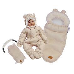 Комплект для новорожденного ROYAL FELLE Cloud Snoy Comfort, Beage, 56-66