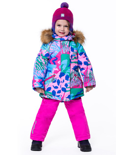 Комплект верхней одежды детский NIKASTYLE 7з0423, пудра фуксия, 116